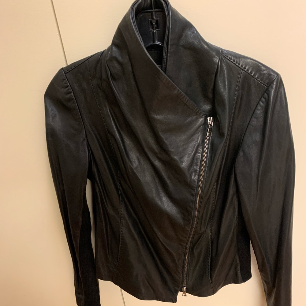 Vince Leather Jacket Women’s XS Black